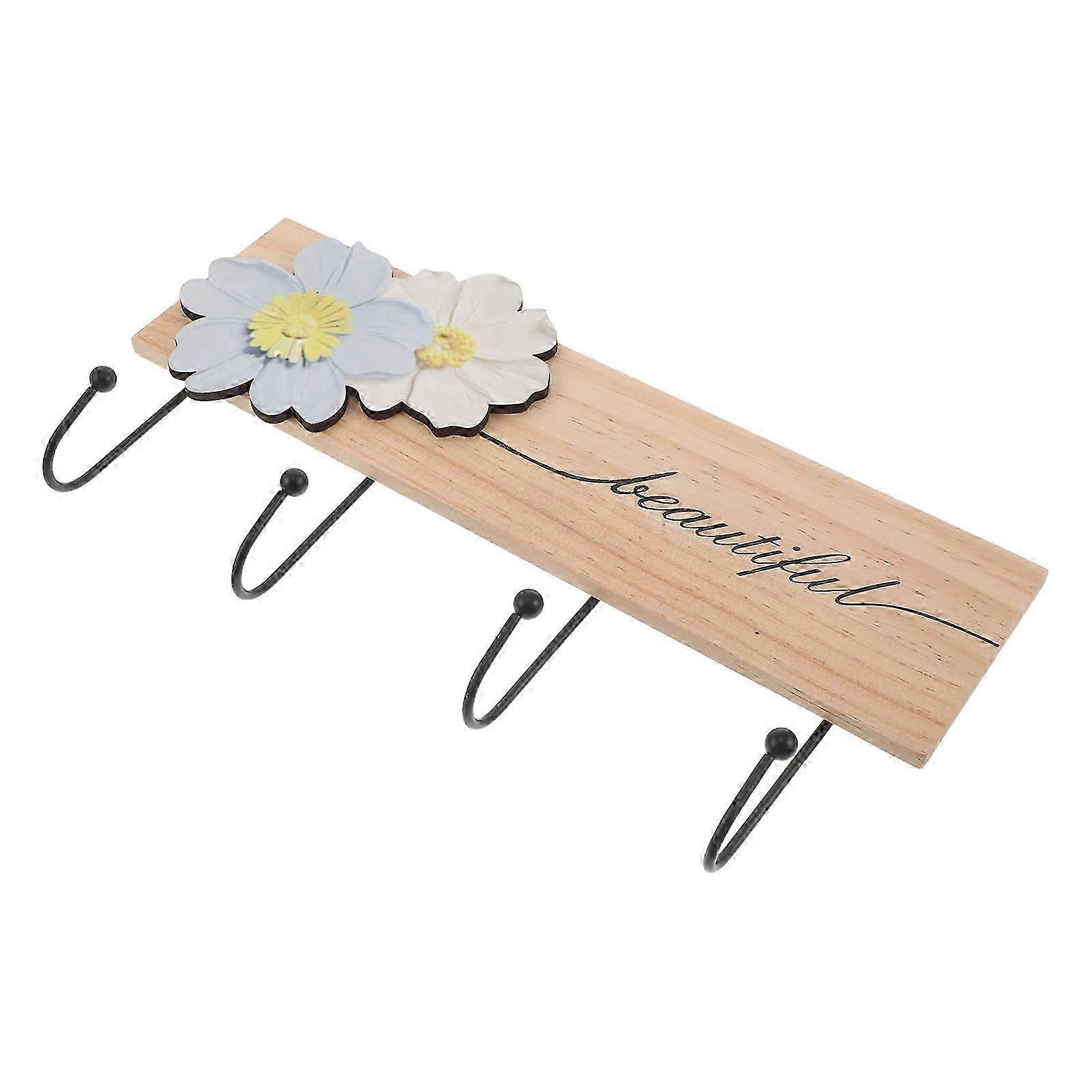 Solid Wood Coat Rack compatible with Hanging Clothes and Coats