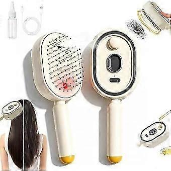 Hochwertiger elektrischer Sprüh- und Massagekamm mit Luftkissen, wiederaufladbar, entwirrt und anti-Frizz | Wiederaufladbare Haarbürste für Damen, ideal für trockenes und geschädigtes Haar
