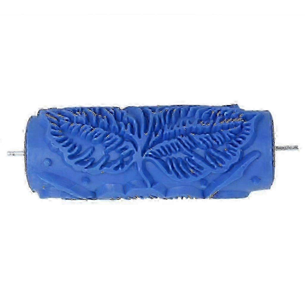 15cm Blue Floral Pattern Roller,x