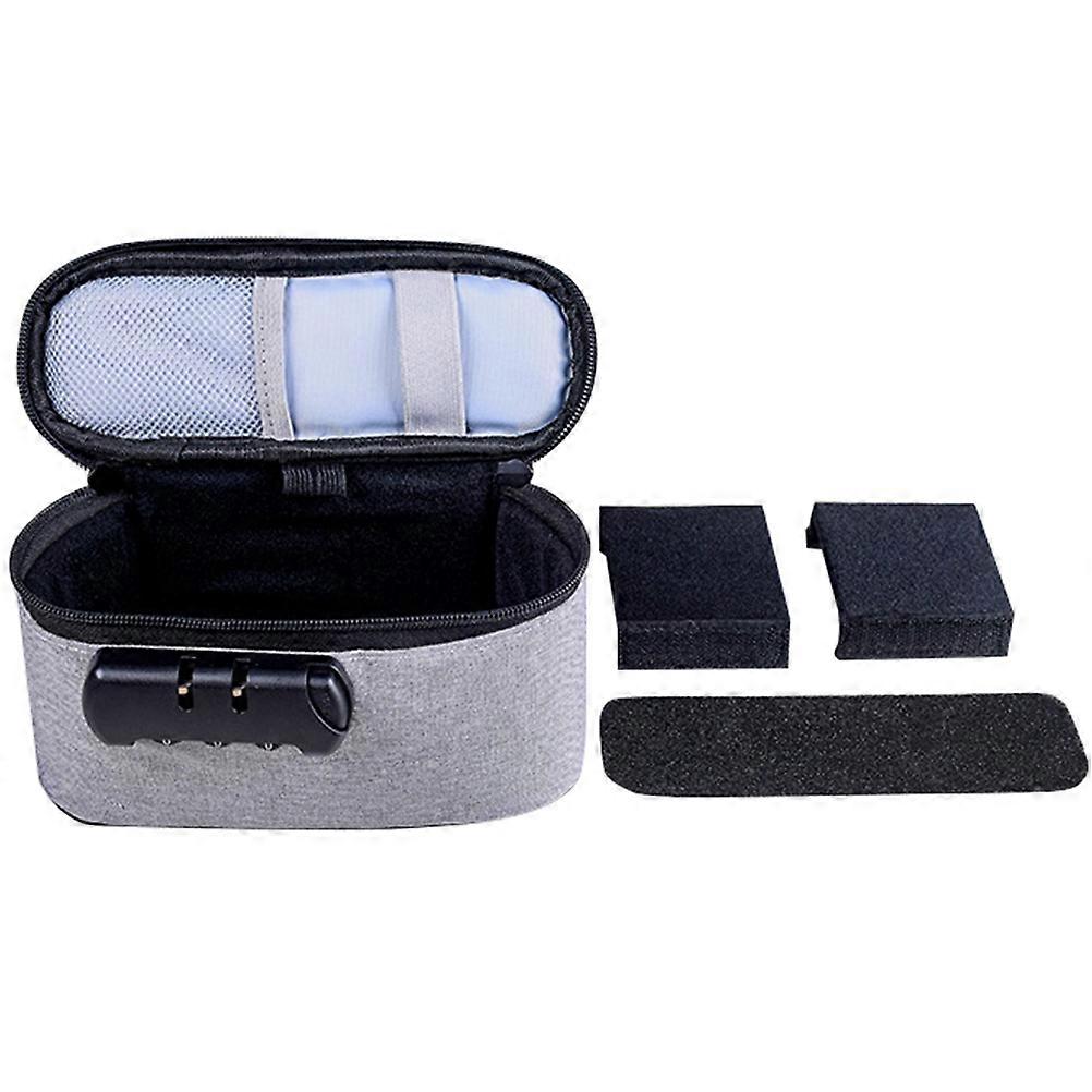 Grey Stamper Storage Box for Seal Storage with Coded Lock Feature