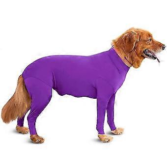Sport Hund Onesie - Shedding Von Hundehaaren für Zuhause, Auto, Reisen, Angst beruhigendes Hemd, UV und Zeckenschutz