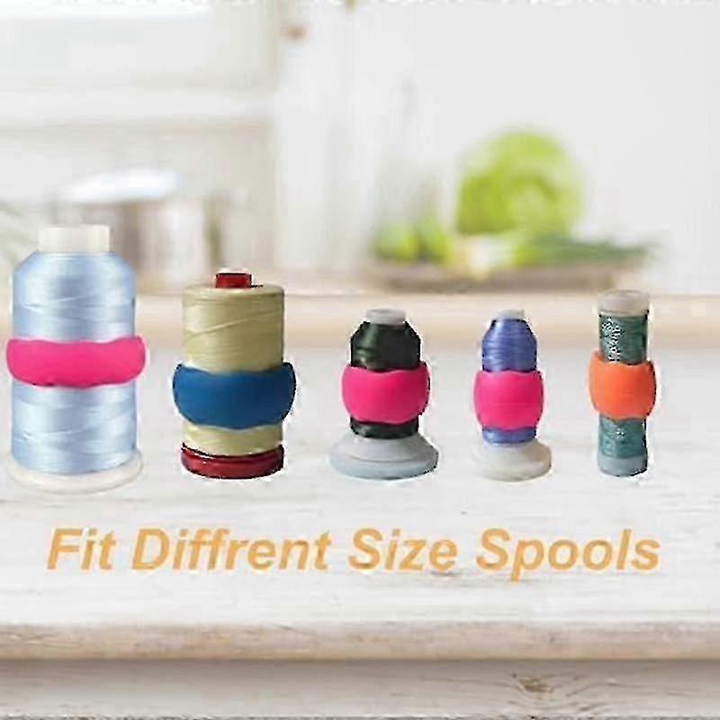 100Pcs Thread Holder/Spool Huggers Keep Thread Spool Neat&Organized compatible with Sewing and Embroidery Machine Thread Spools AEdition 0519