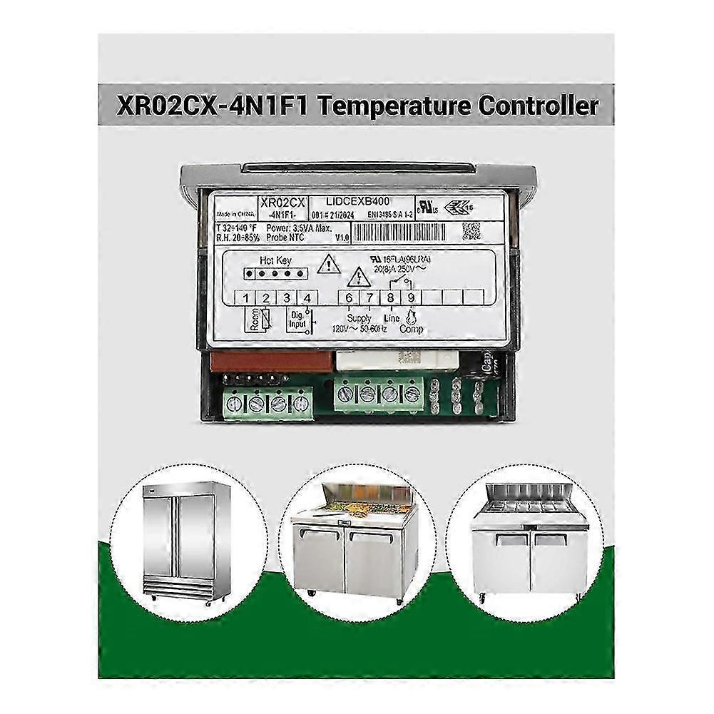 compatible with Dixell XR02CX-4N1F1 Temperature Controller, Replace compatible with Dixell Temperature Controller Fit compatible with Refrigerators/Fr