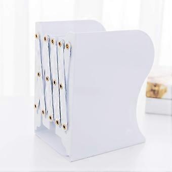 Scaffale espandibile Portalibri da tavolo Stand Libreria regolabile per bambini Organizer per libri per studentiBianco