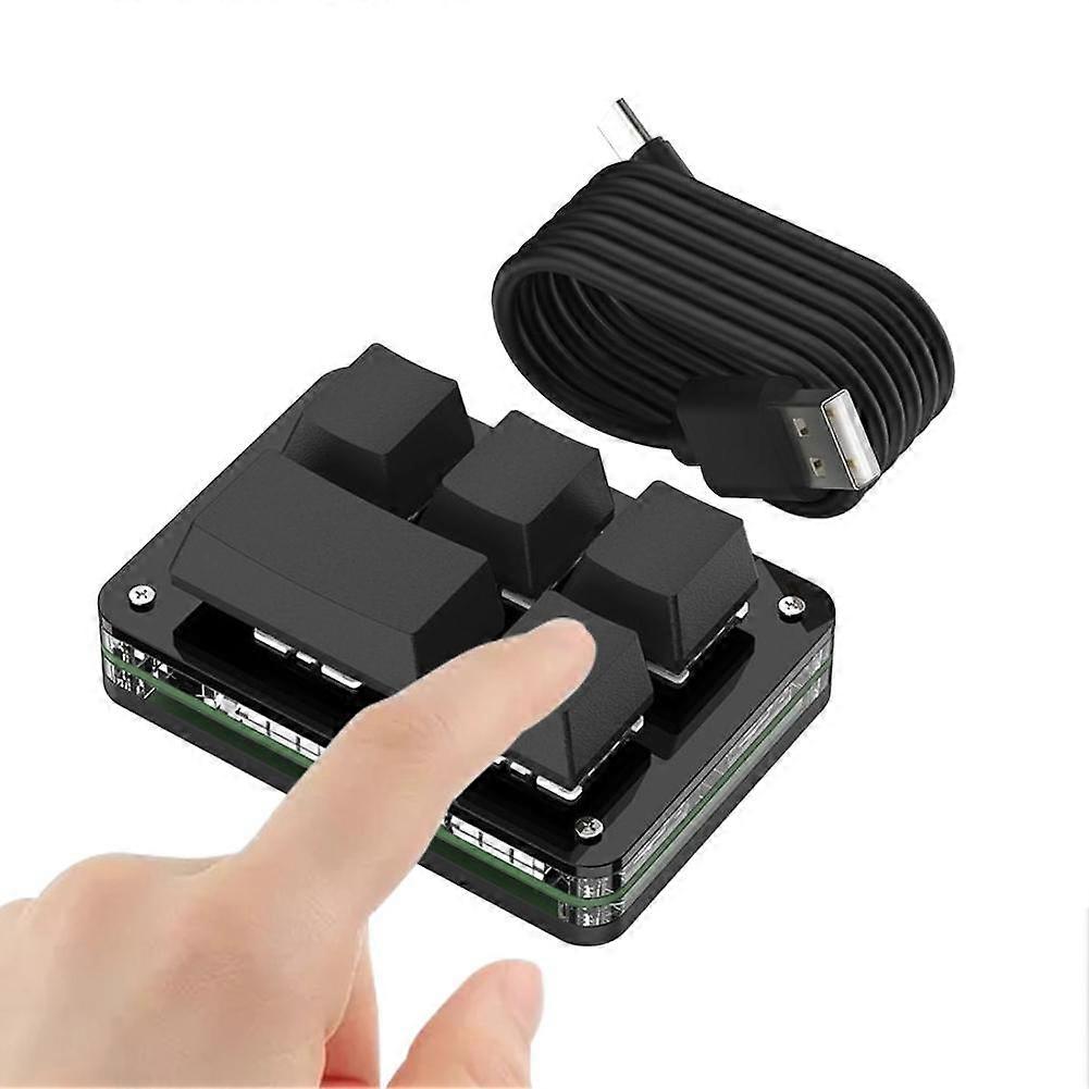 Programmable Mechanical Keypad With Red Switch For Productivity And Macro Control