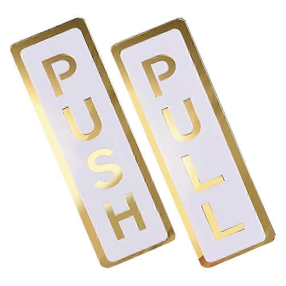 Push Pull Door Sign Acrylic Identification Sign Function 4Pcs