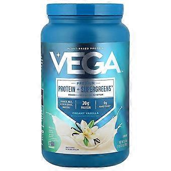 Vega, Premium, Protein + Supergreens™, Cremige Vanille, 760 g (1 lb 10,8 oz)