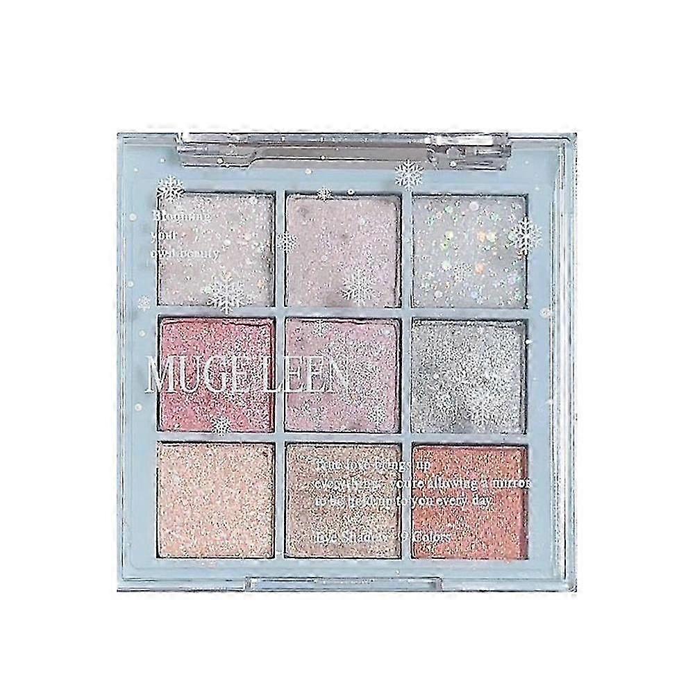 Nine-Color Shimmer Eyeshadow Compact