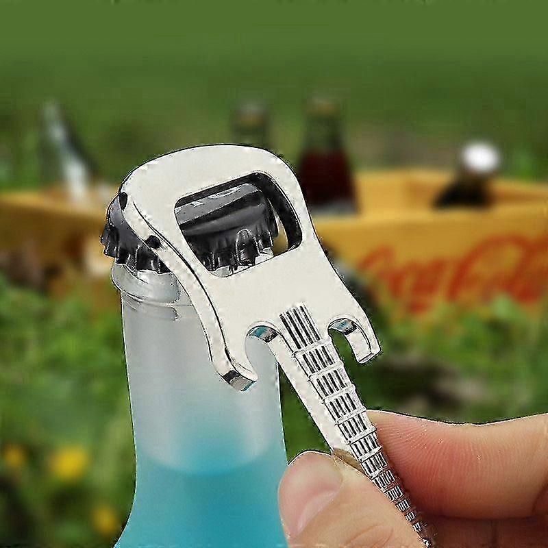 Compact Zinc Bottle Opener Keychain
