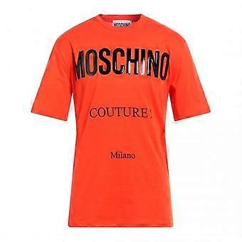Moschino Mens Couture Gloss Logo T-Shirt