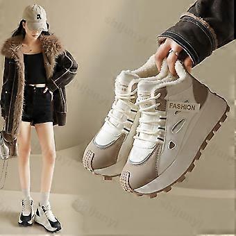 Scarpe invernali da donna in cotone, stivaletti caldi e morbidi con suola spessa, nuovi stivali da neve 2026, scarpe da ginnastica antivento con plateau, Botas Mujer