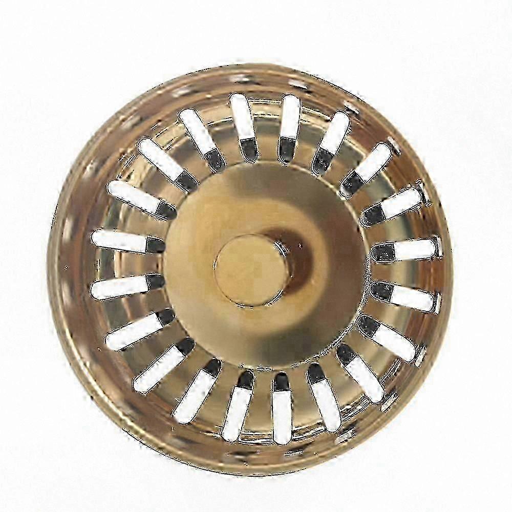 Titanium Gold Kitchen Sink Strainer Basket. 83mm diameter DSW