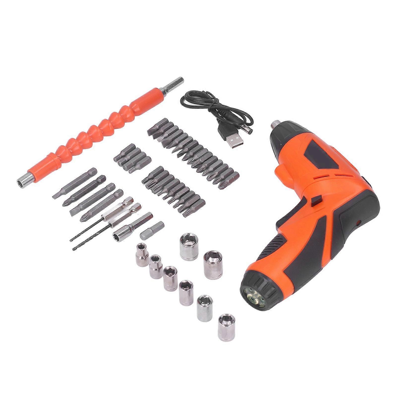 Electric Screwdriver Set Foldable USB Lithium Battery Rechargeable Screwdriver with Bits 4.2V