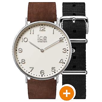 Ice-city Quartz Analog Unisex Watch with CHL Cowskin Bracelet. A.GLA.41.N.15