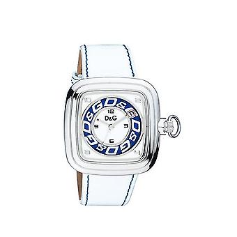 D & g Cherokee Quartz analoge man horloge met Cowskin armband DW0182