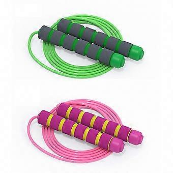 Fitness Workout Jump Rope for Children & Adults, Ergonomic No-Slip Grip & Ball Bearing System with Solid Core PVC Cord