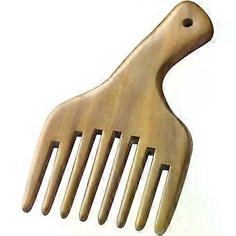 Pick in legno di sandalo, ideale per capelli afro, per sollevare e definire i ricci.