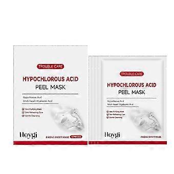 Hypochlorous Acid Peel Mask 4-Pack | Purifying Sheet Mask for Excess Sebum Pores Blackheads | Witch Hazel Hyaluronic Acid for Hydrating Pore-Re_msc