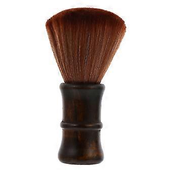 Retro Brush Portable Cleaning Brush with Wooden Handle for Hair Salon Neck Duster