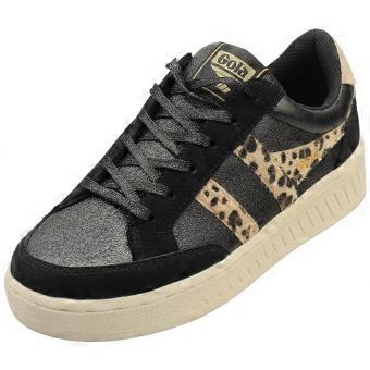 Gola Superslam Blaze Womens Fashion Trainers in Black Leopard