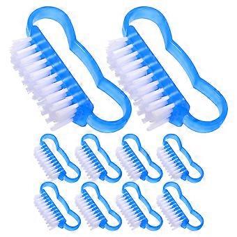 Nail Scrub Brush Fingernail Cleaning Brush for Cleaning 10Pcs Durable Blue
