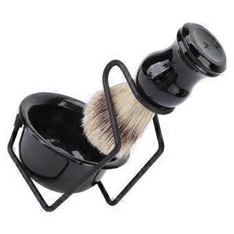 Mannen Scheerset Professionele Home Salon Draagbare Scheerborstel Bowl Scheermes Borstel StandHouder Set