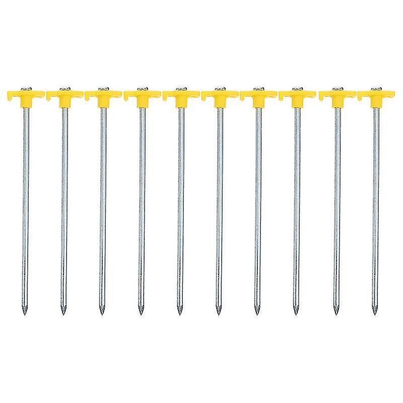25X1x1cm sárga sátor lábnyomok 10db sátor csapok cövekcsap kemping sátor köröm kültéri túrasátor supp