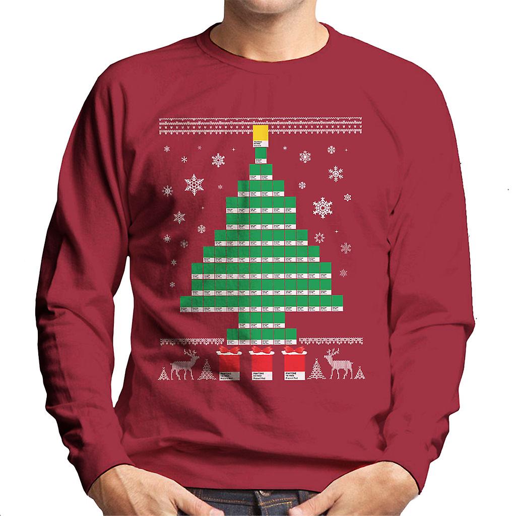 Colour Paint Swatch Christmas Pattern Men's Sweatshirt