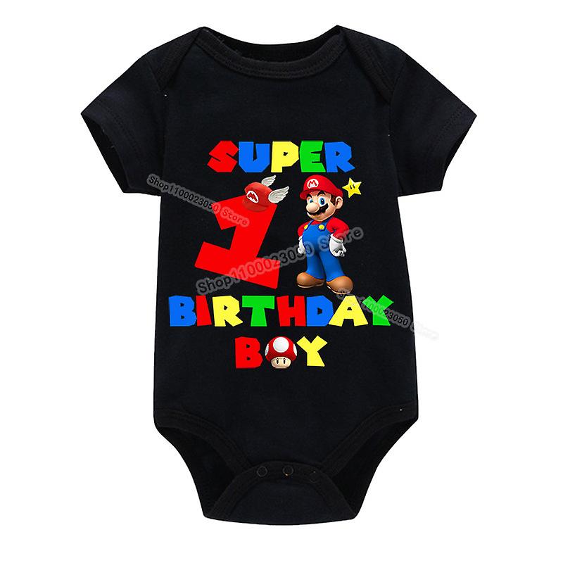 Super Mario It's My 1st Birthday Baby Short-sleeved First Birthday