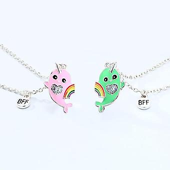 Boy And Girl Jewelry RB Best Friend Necklace For Best Friend