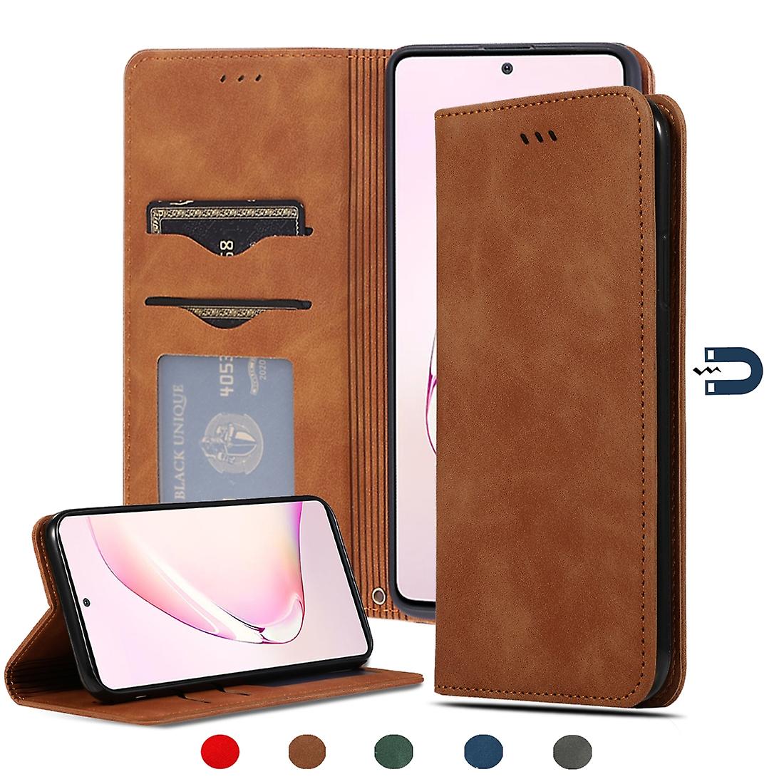 For Samsung Galaxy Note 10 Lite/A81 Busines Leather Case