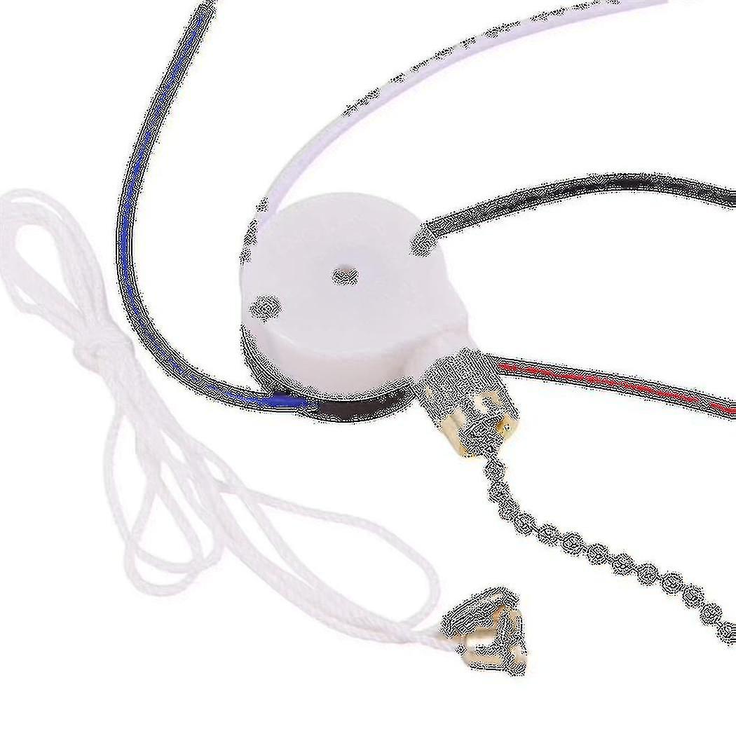 Ceiling Fan Switch Kit 3 Speed 4 Wire, Fan Switch Zipper Speed Control Switch, Ze-208s Pull Wire Sw
