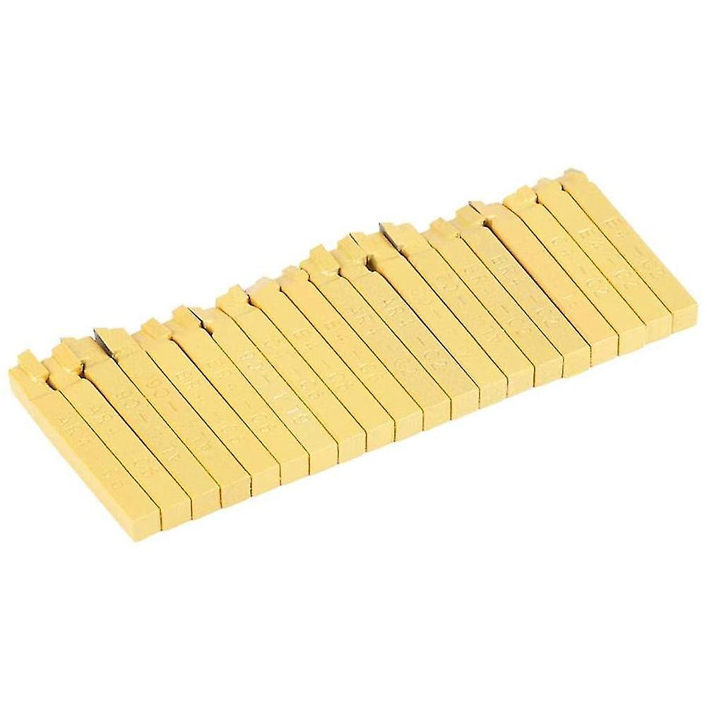 20Pcs 1/4 Lathe Tools Carbide Tipped Welding Milling Cutting Turning Tool Set