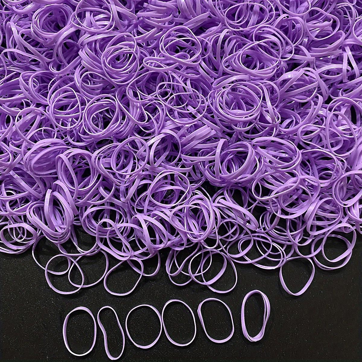 1000pcs Of Transparent Mini Hair Ties - Get That Perfect Ponytail With Clear Elastic Hair Rubber Bands!