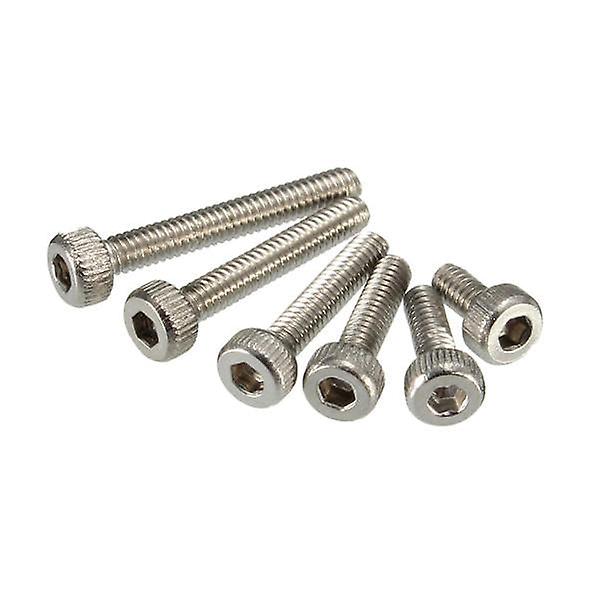 M2 Stainless Hex Socket Cap Head Screws Allen Bolt Nut Assortment Kit 180pcs