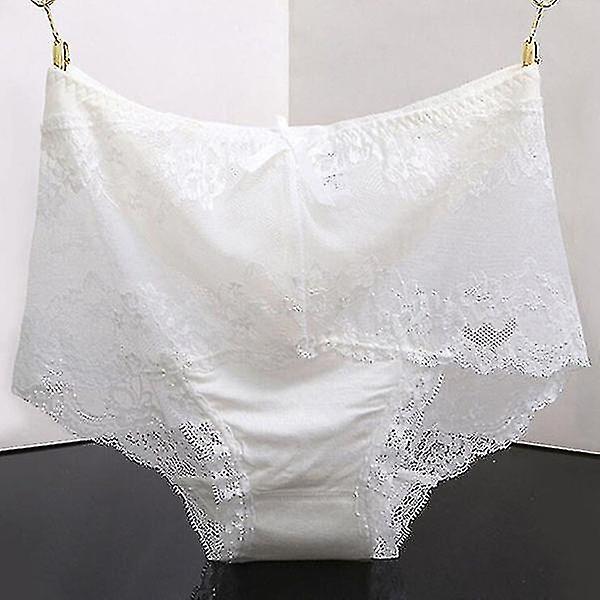 Underkläder för kvinnor, sömlösa underkläder spetsunderkläder ihåliga trosor med hög elasticitet