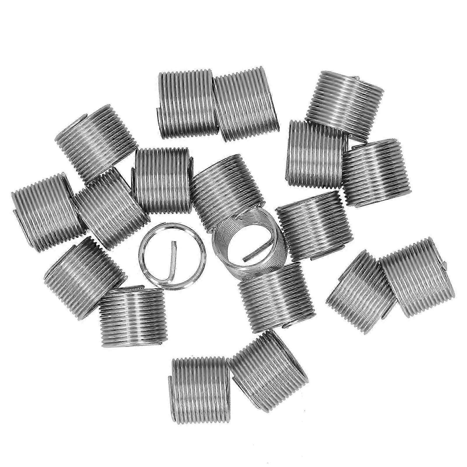 20Pcs Thread Repair M14 x 1.25 Spiral Circle Insert Reducer Nut Threaded Expand Socket Set1.5D