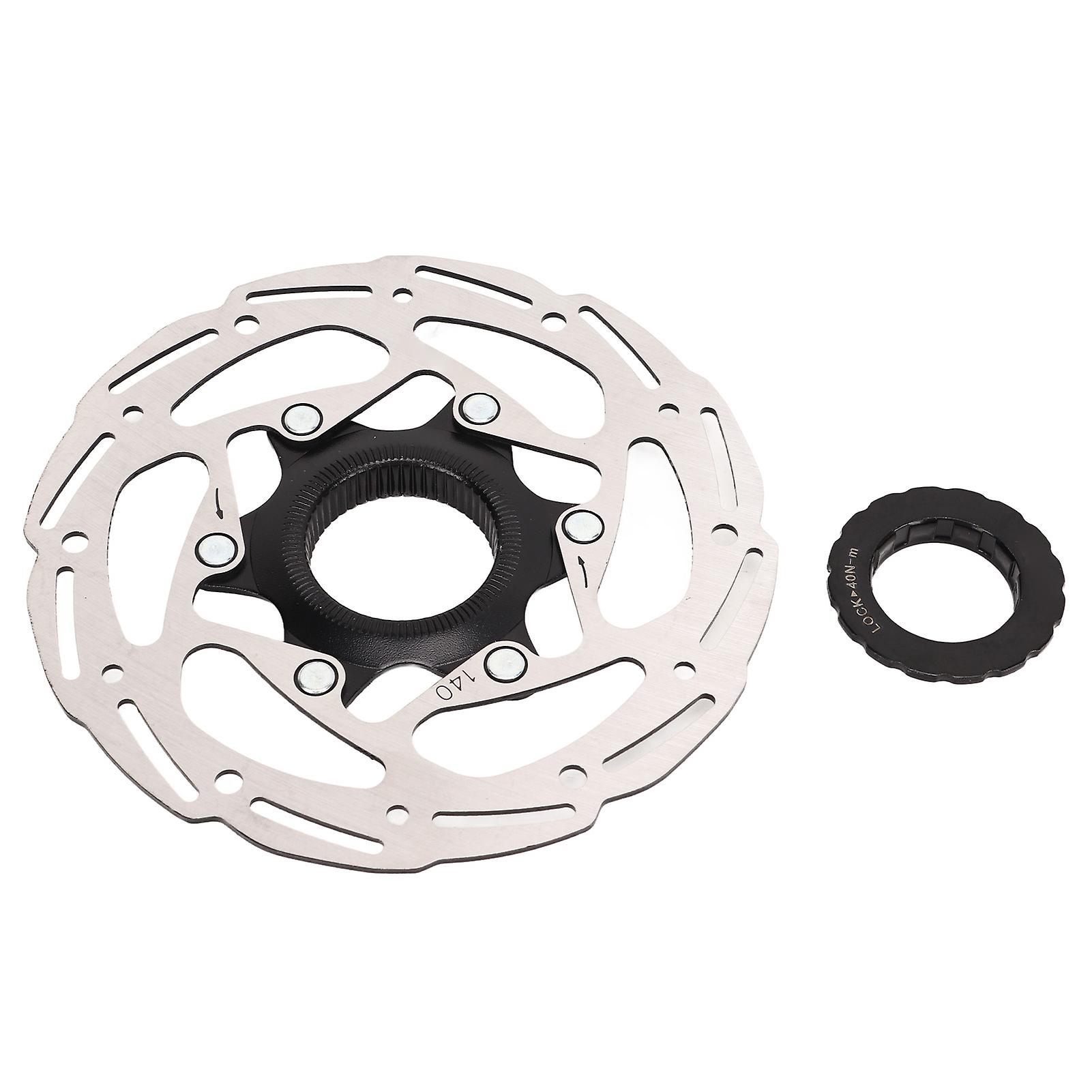 Steel Center Lock Disc Brake Rotor with Center Lock Cover for Road Bike and MTB 140mm