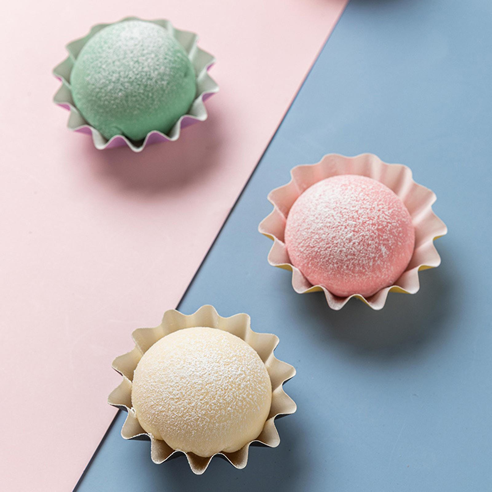 50Pcs Hard Muffin Cupcake Liner Paper Backing Cups Case Tray Decorating ...