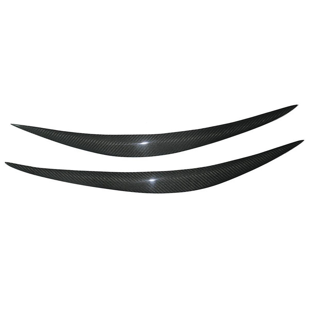 Real Carbon Fiber Eyelids Eyebrows Lids Headlight Trim Cover for FX35 FX37 QX70 FX50 2009-2013