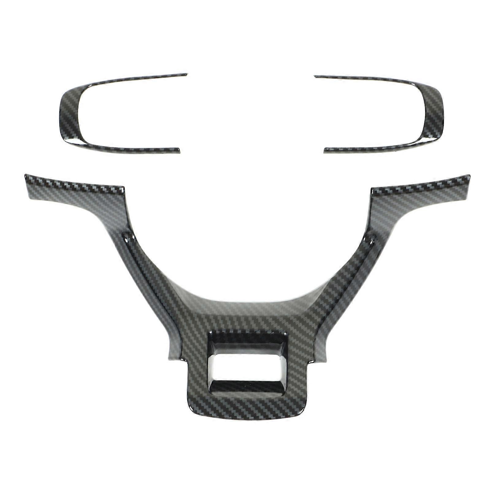 3PCS Car Steering Wheel Frame Carbon Fiber Pattern Rust Proof Smooth Surface Replacement for KIA Sportage HEV NQ5