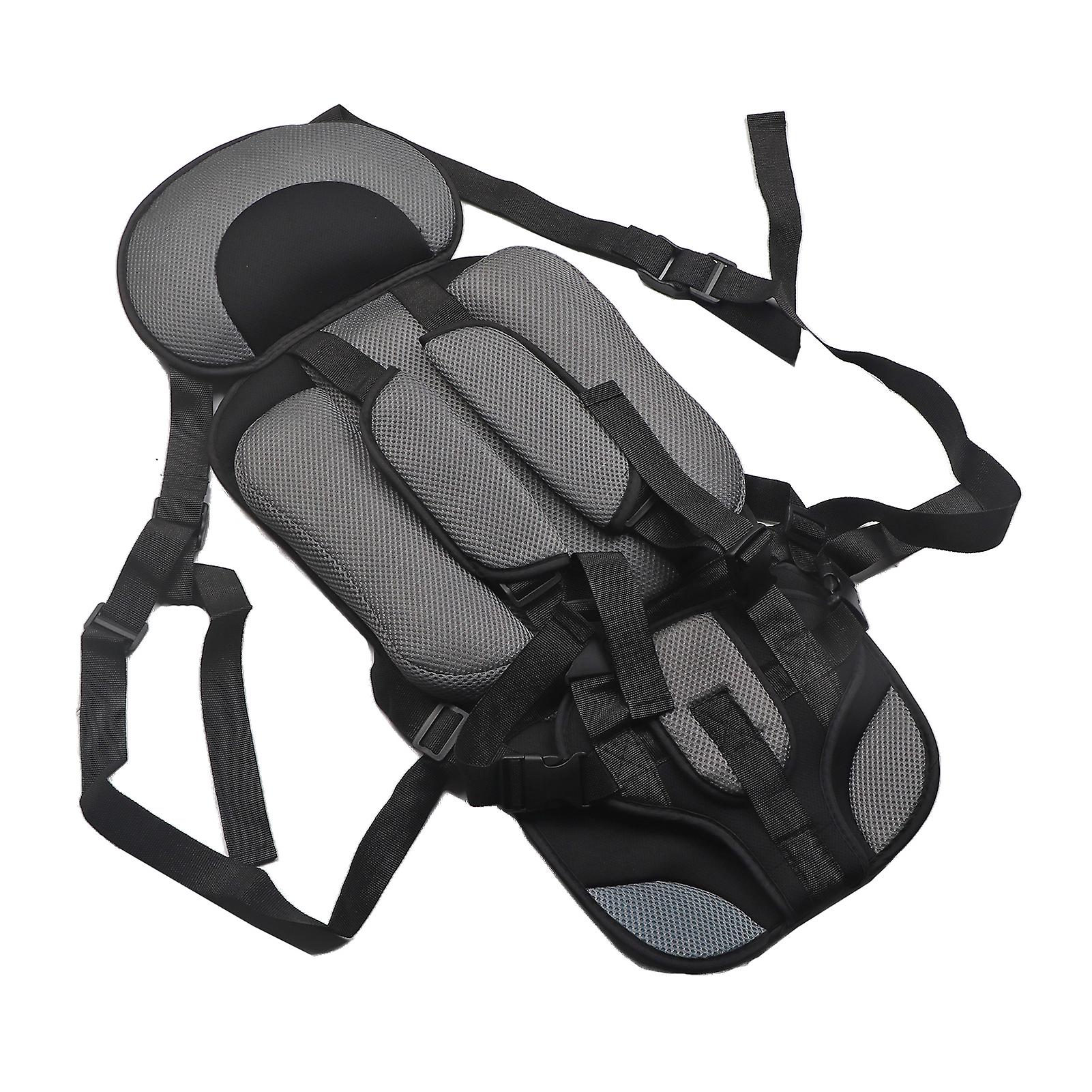 Siège de sécurité pour enfant tricycle électrique, coussin anti-traction pour siège auto bébé, taille S, gris et noir