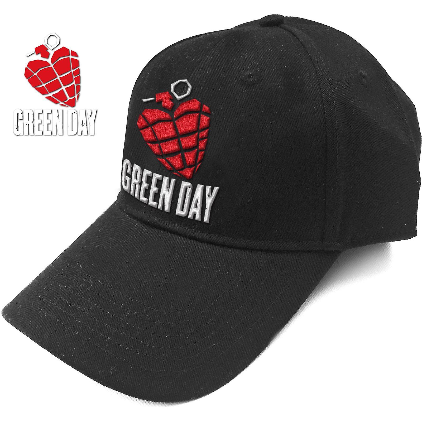 Green Day Curve Peak Snapback Cap ~ Grenade Logo