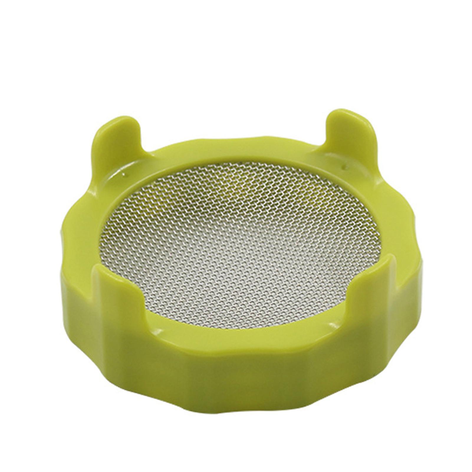 Food Grade Mesh Cover Bottle Filter Lid with Silicone Sealing Ring Water-holding Plate Suitable for Mason Jar Sprouting