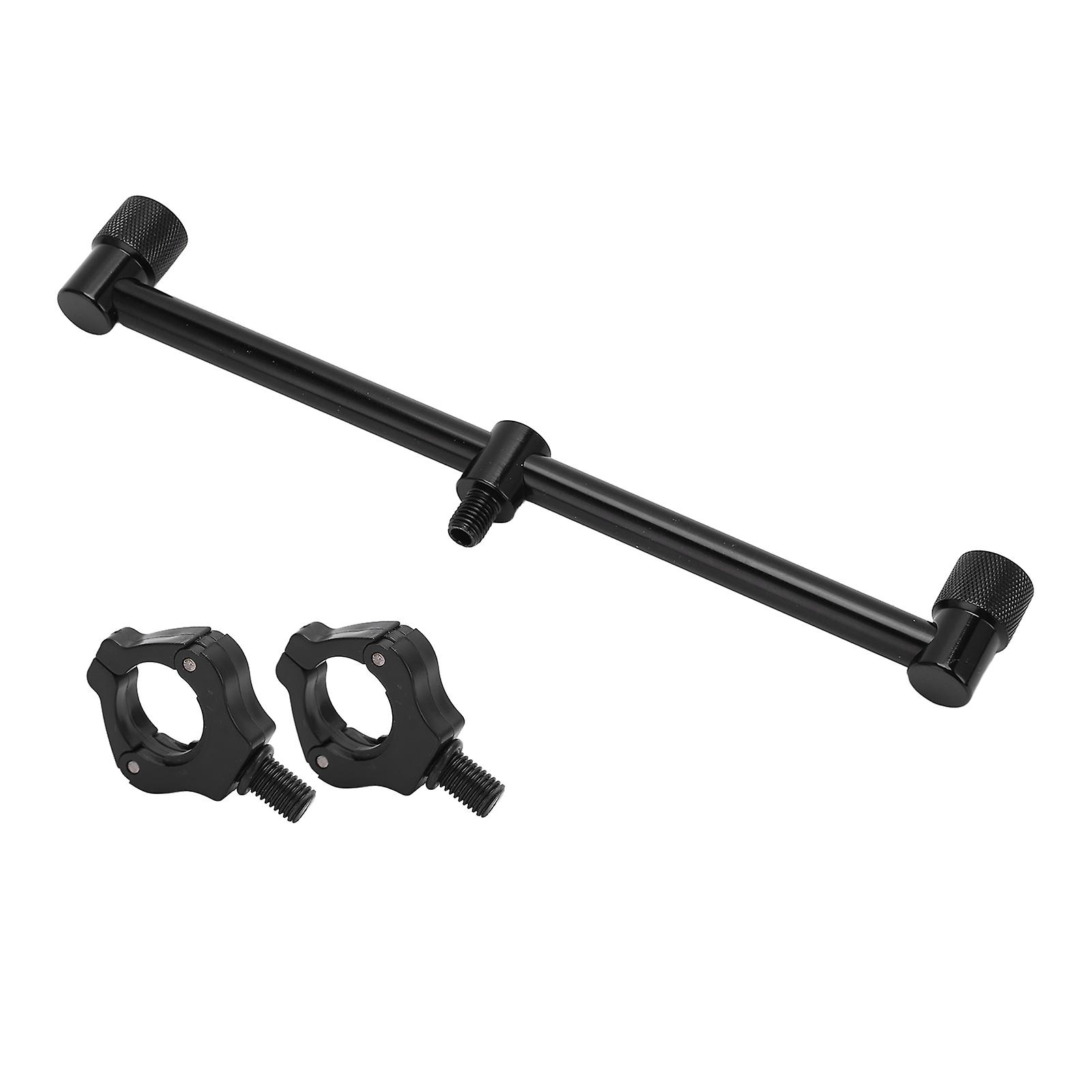 Carp Fishing Crossbar Bracket Bracket Stand Carp Fishing Buzz Bars Black Magnetic Holder Head(2 Heads 25cm Bracket 2 Head )