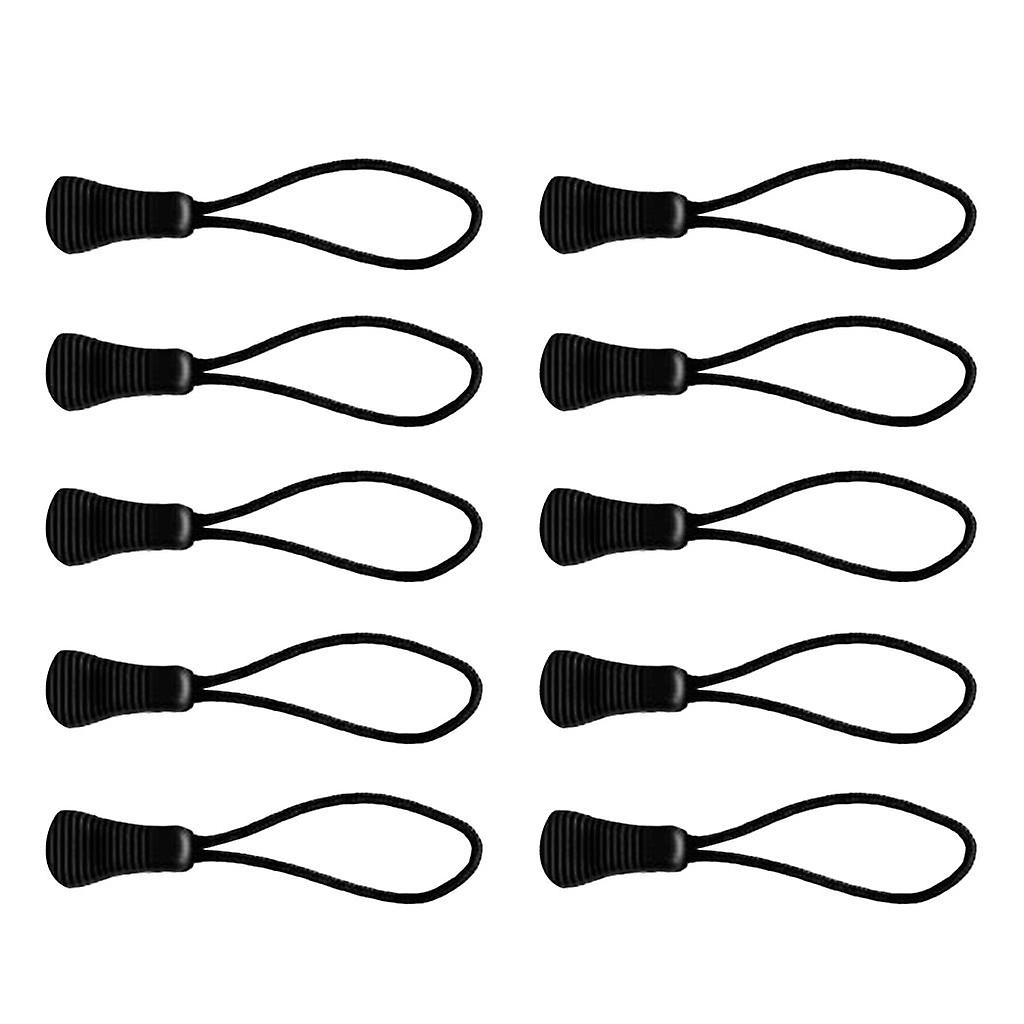 10 Pieces Rope Puller Zipper Pull Cord Slider Fastener for Backpack -Gourd