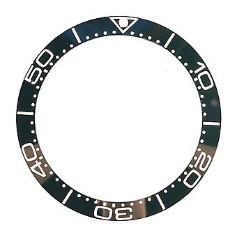 Ceramic Watch Bezel Ring 38mm Watch Bezel Insert Replacement Parts Accessory for Watchmaker Green Base White Digit