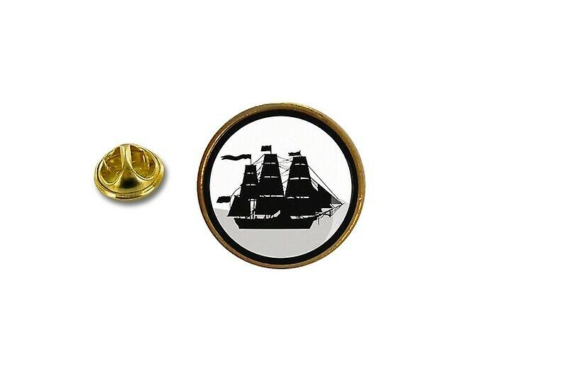 pine pine pine badge pin-apos;s metal with bow clamp ship sailing boat