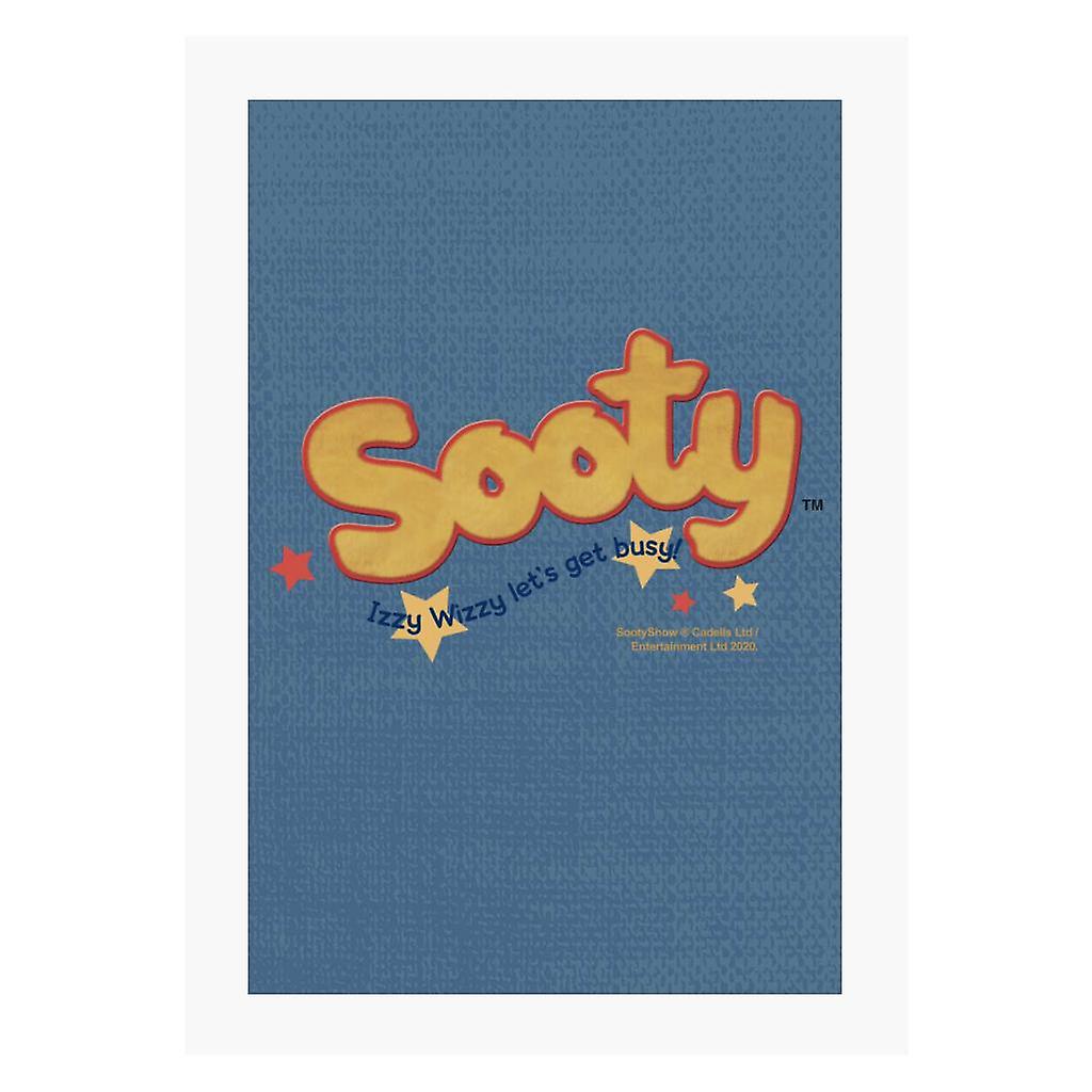 Sooty Izzy Wizzy Lets Get Busy Classic Logo A4 Print