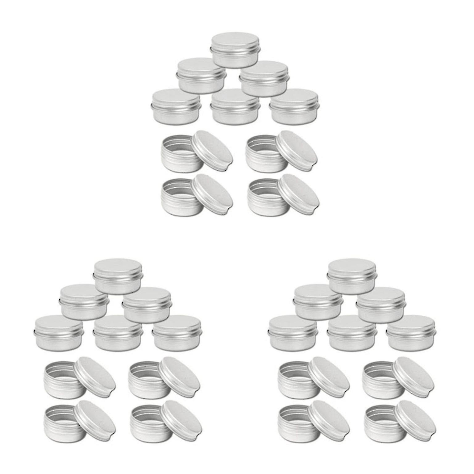 75x 15ml Large Aluminium Tin Empty Cosmetic Candle Pots